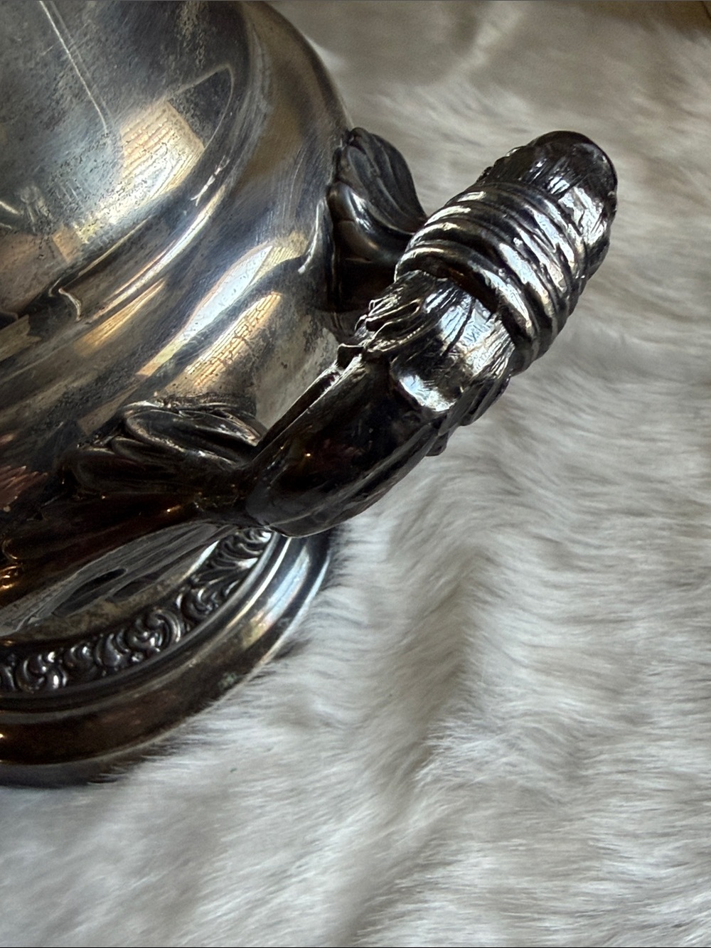 Vintage Champagne Bucket Decorative Urn with Ornate Handles - Picture 6 of 6